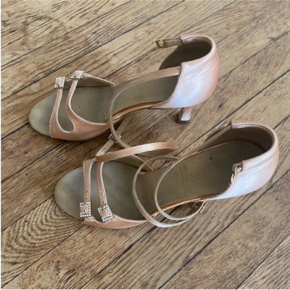 Supadance Rhinestone Satin Ballroom Dance Shoes